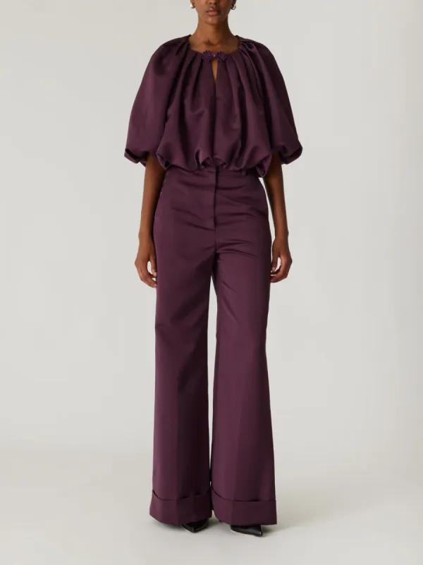 Techy Sateen Bubble Top sold by Rebecca Taylor