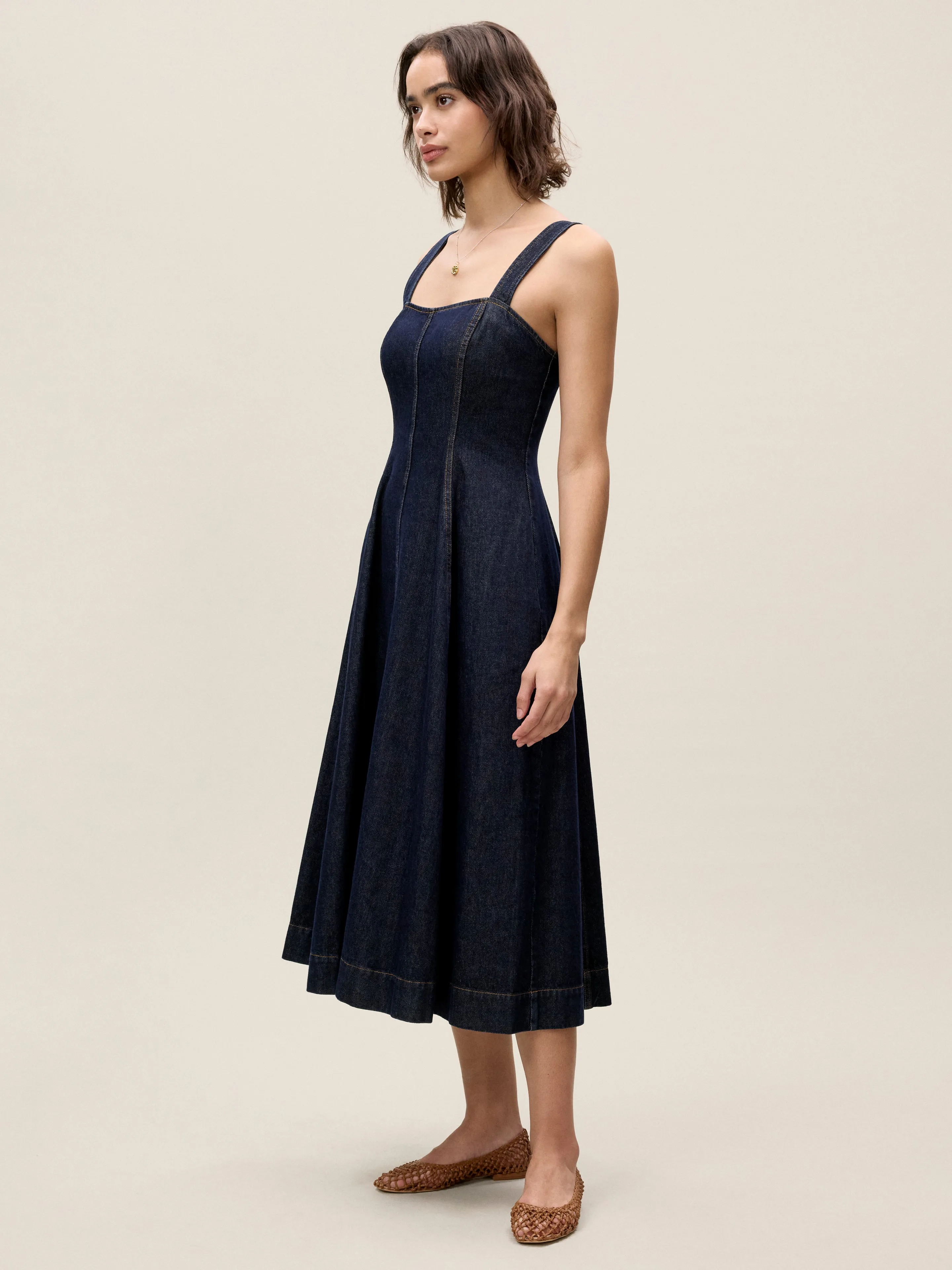 Gabrielle Denim Dress sold by Rebecca Taylor product image thumbnail 2