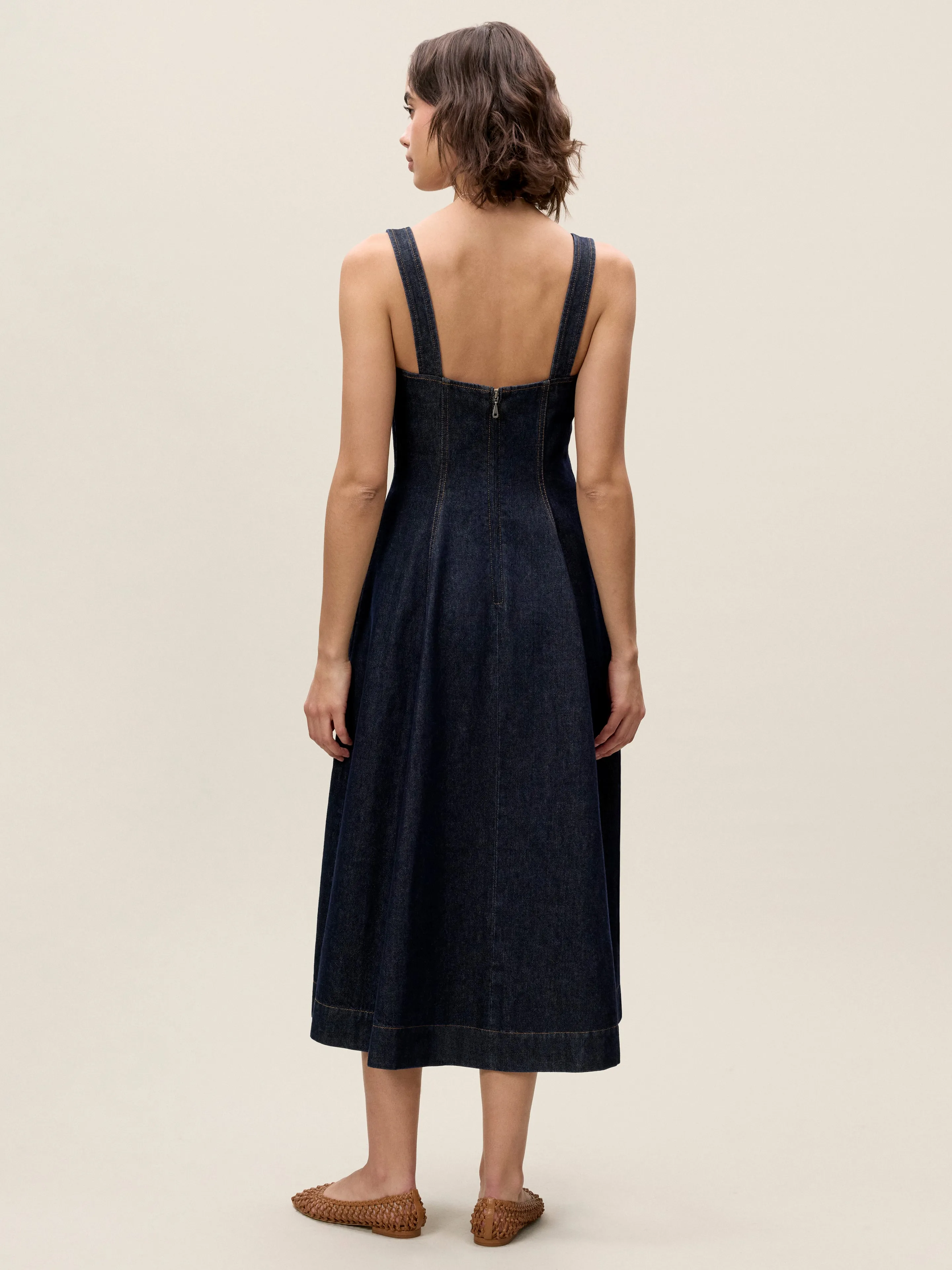 Gabrielle Denim Dress sold by Rebecca Taylor product image thumbnail 5