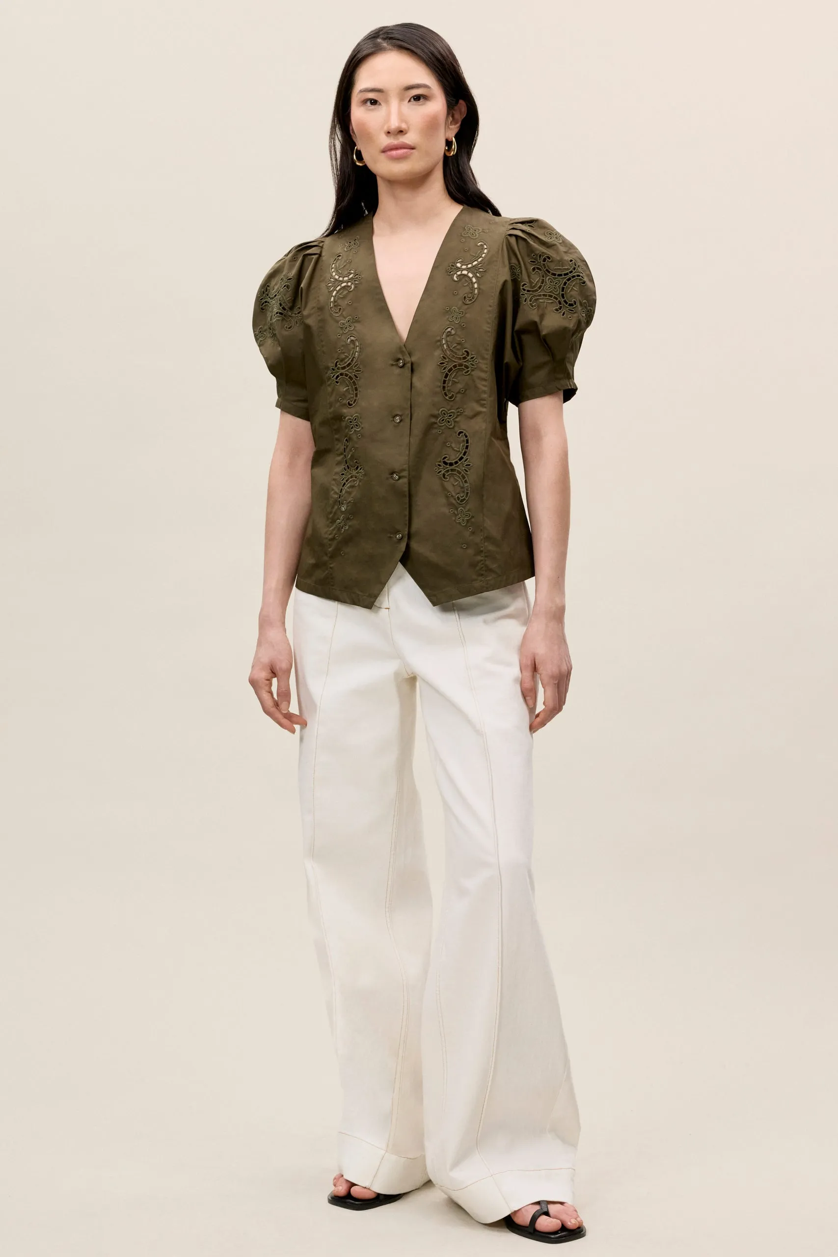Raquel Twill Shirt sold by Rebecca Taylor product image thumbnail 2
