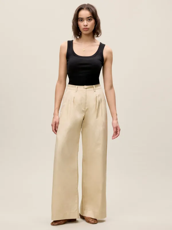 Raquel Twill Pant sold by Rebecca Taylor