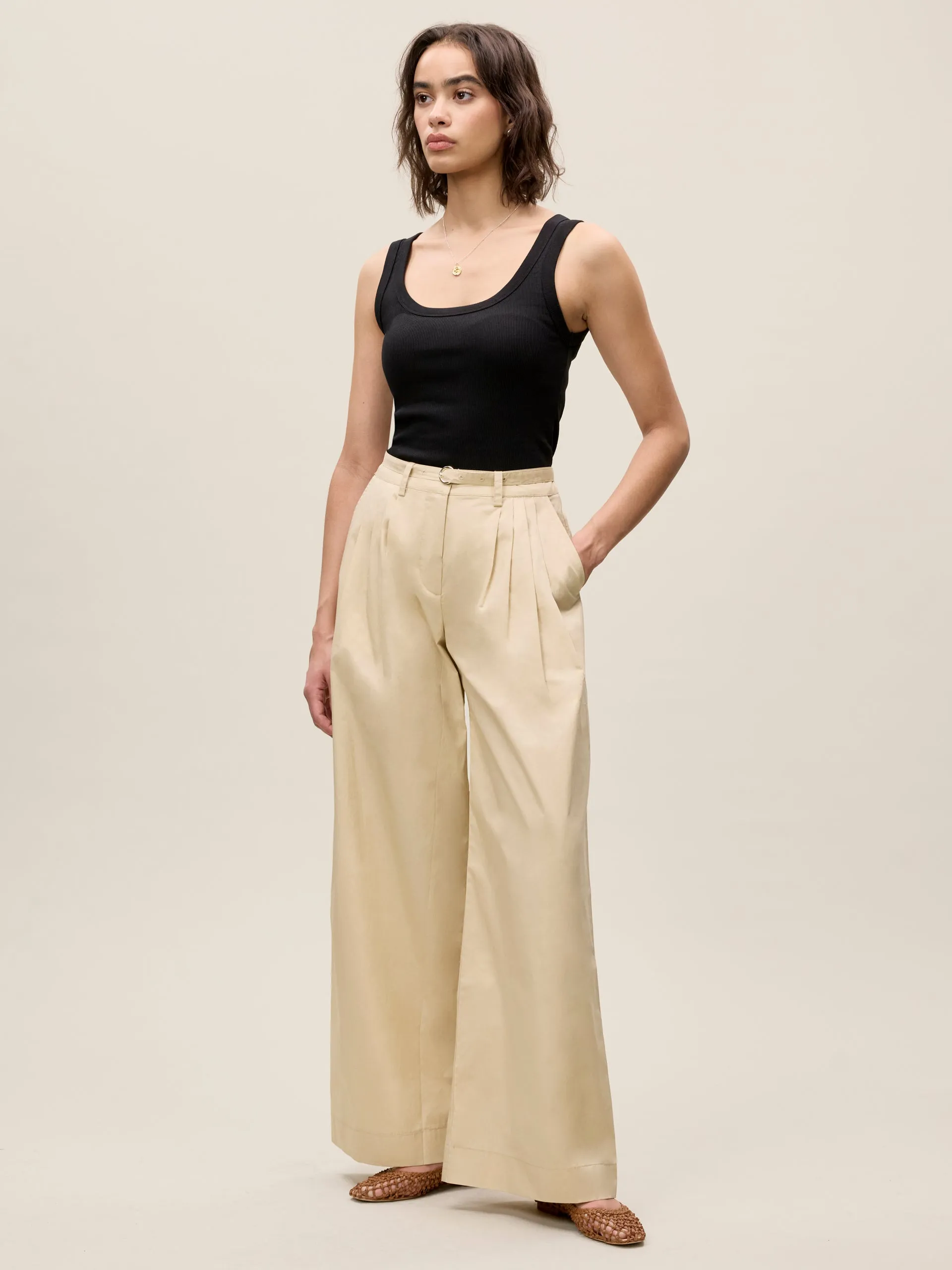 Raquel Twill Pant sold by Rebecca Taylor product image thumbnail 3