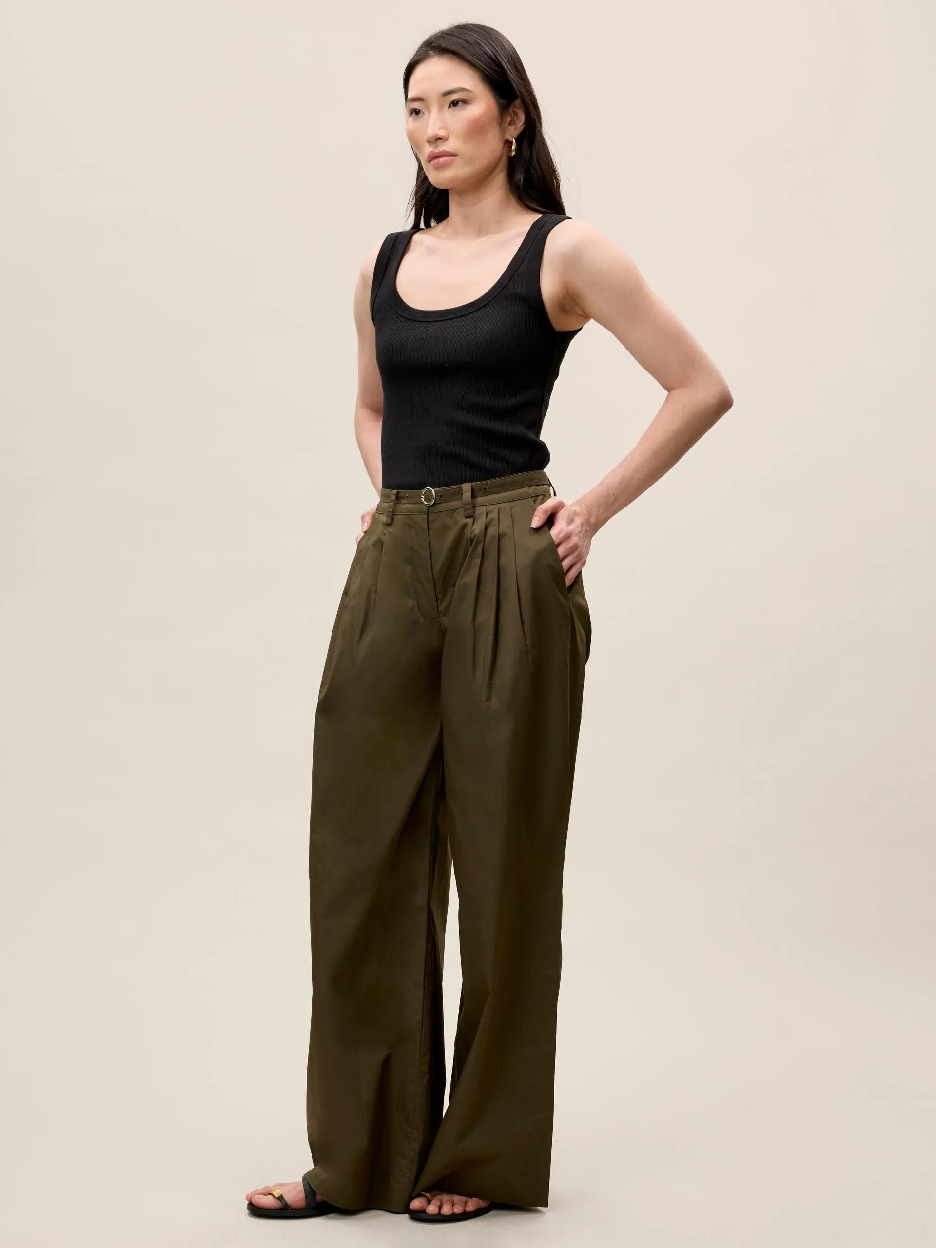 Raquel Twill Pant sold by Rebecca Taylor product image thumbnail 3