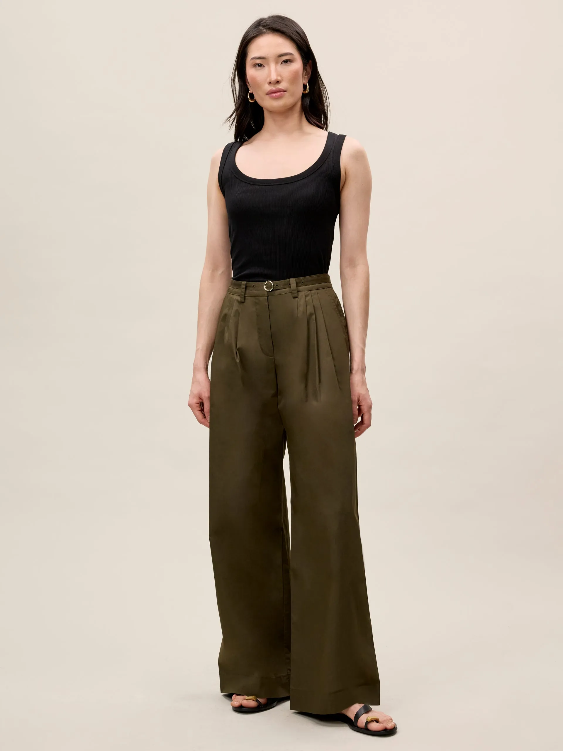 Raquel Twill Pant sold by Rebecca Taylor