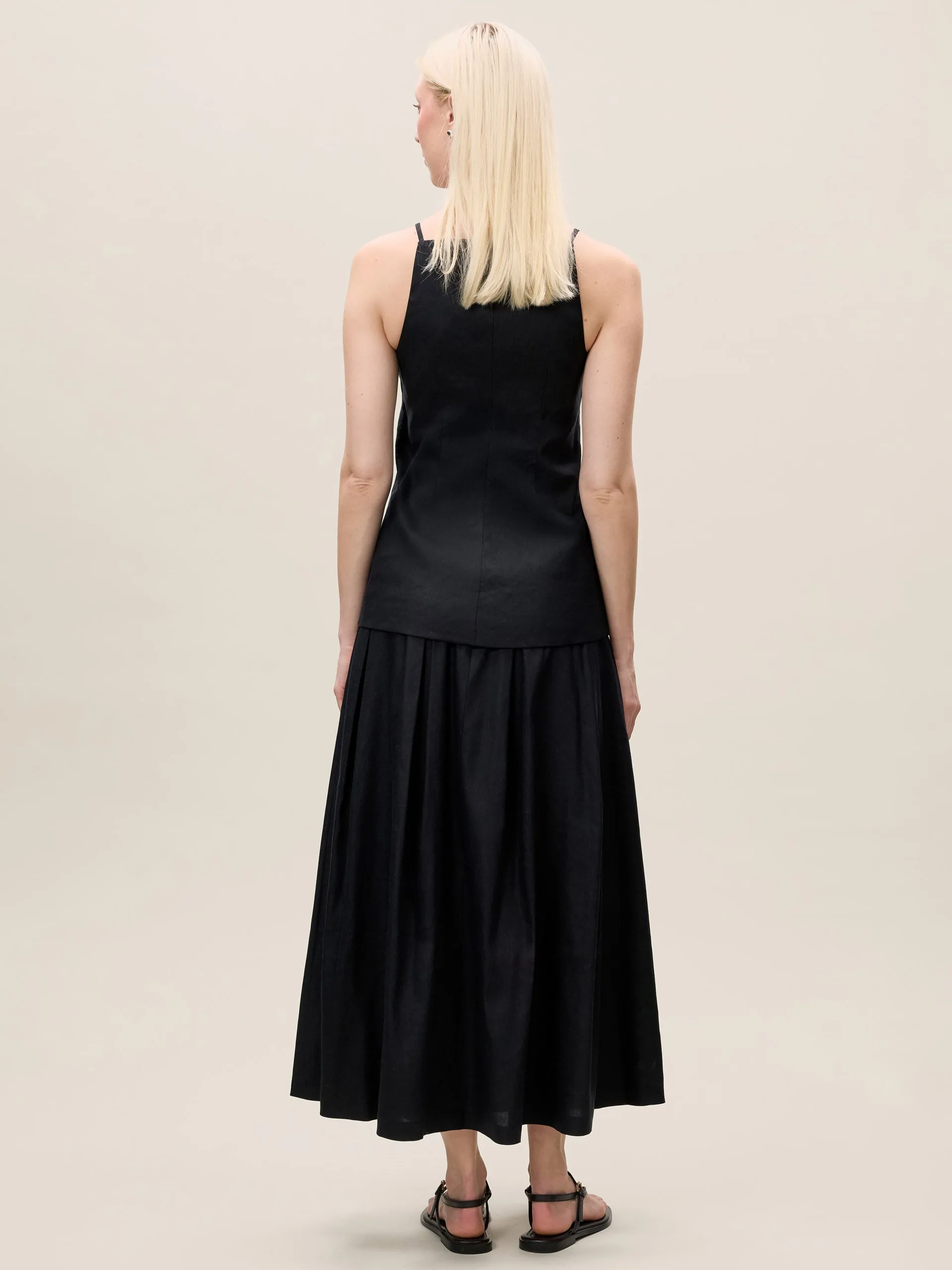 Beatrice Stretch Linen Skirt sold by Rebecca Taylor product image thumbnail 4