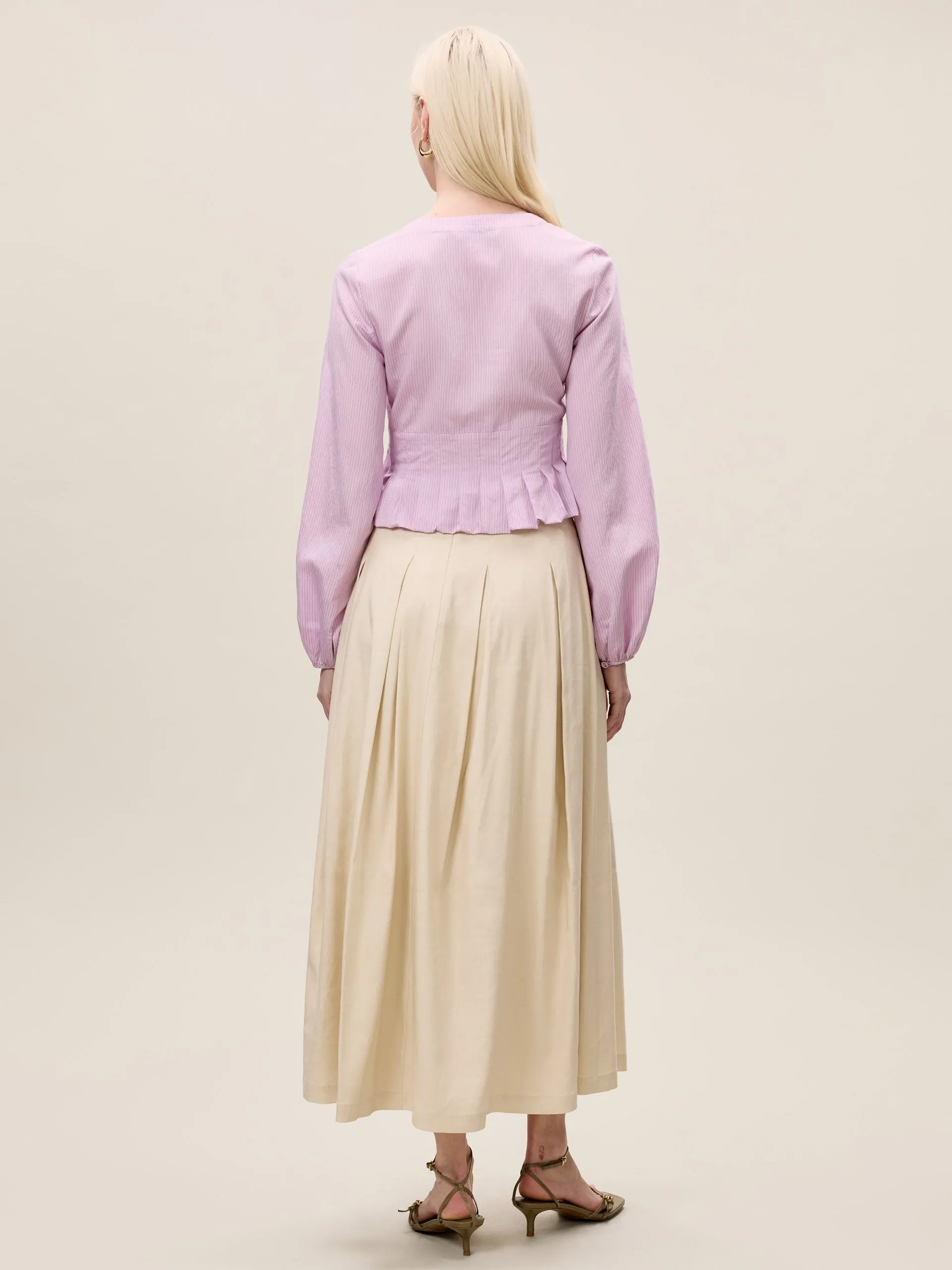 Allegra Stripe Blouse sold by Rebecca Taylor product image thumbnail 5