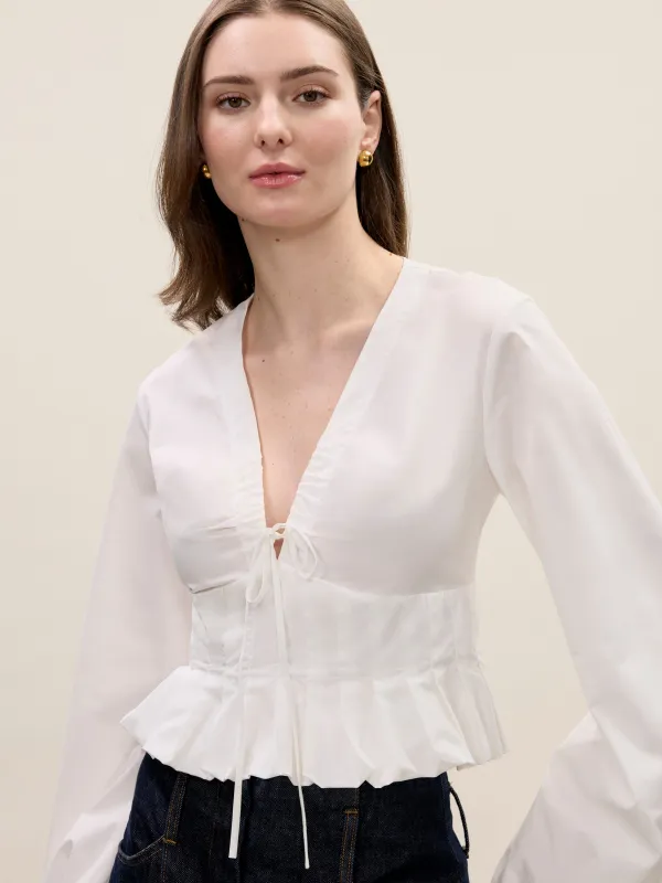 Yara Poplin Blouse sold by Rebecca Taylor