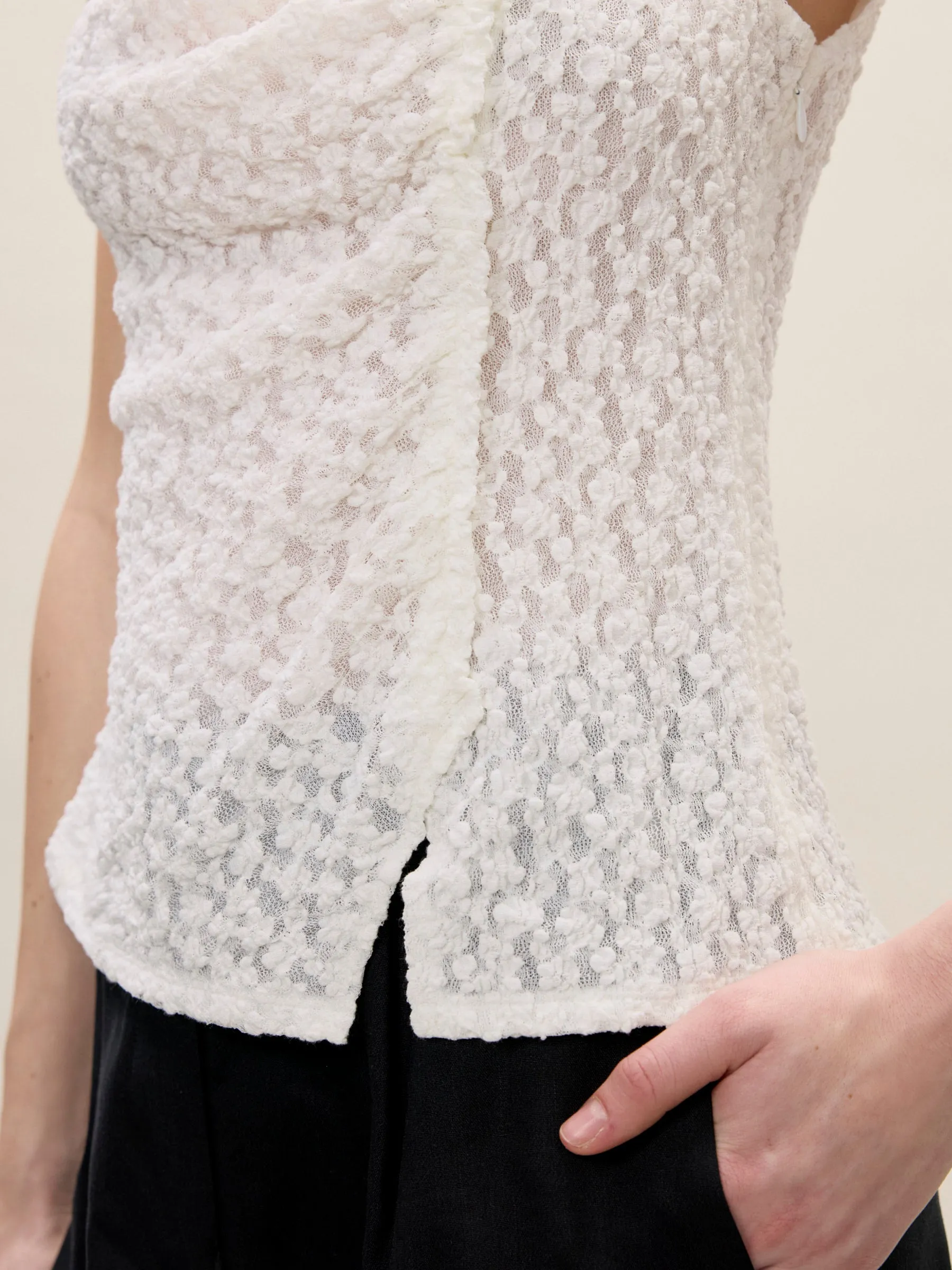 Fiona Stretch Lace Top sold by Rebecca Taylor product image thumbnail 3
