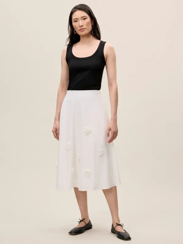 Priya Poplin Skirt sold by Rebecca Taylor