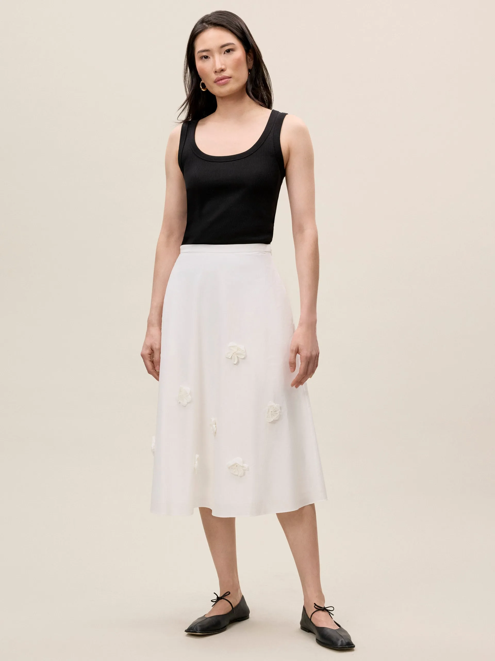 Priya Poplin Skirt sold by Rebecca Taylor