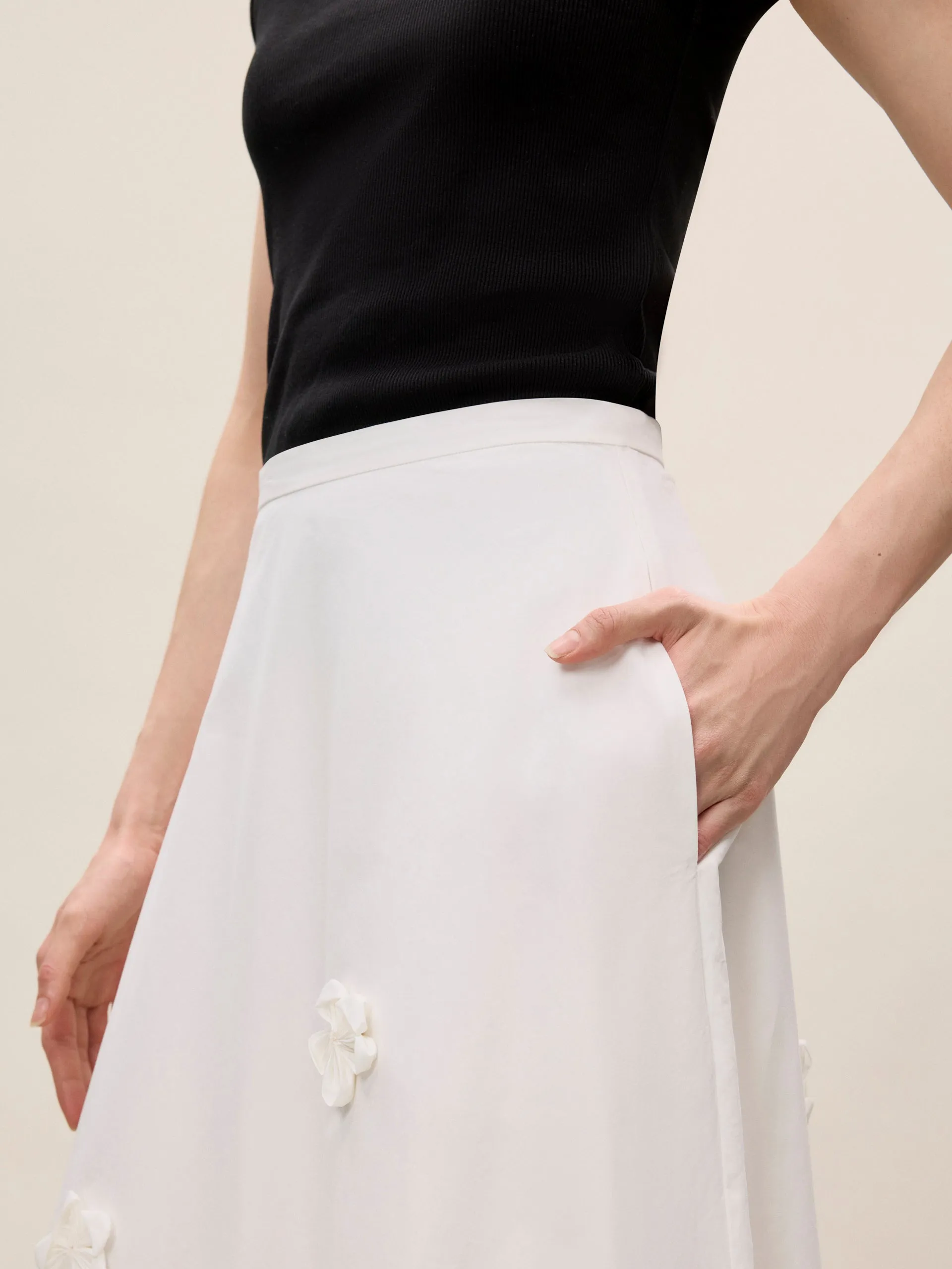 Priya Poplin Skirt sold by Rebecca Taylor product image thumbnail 5