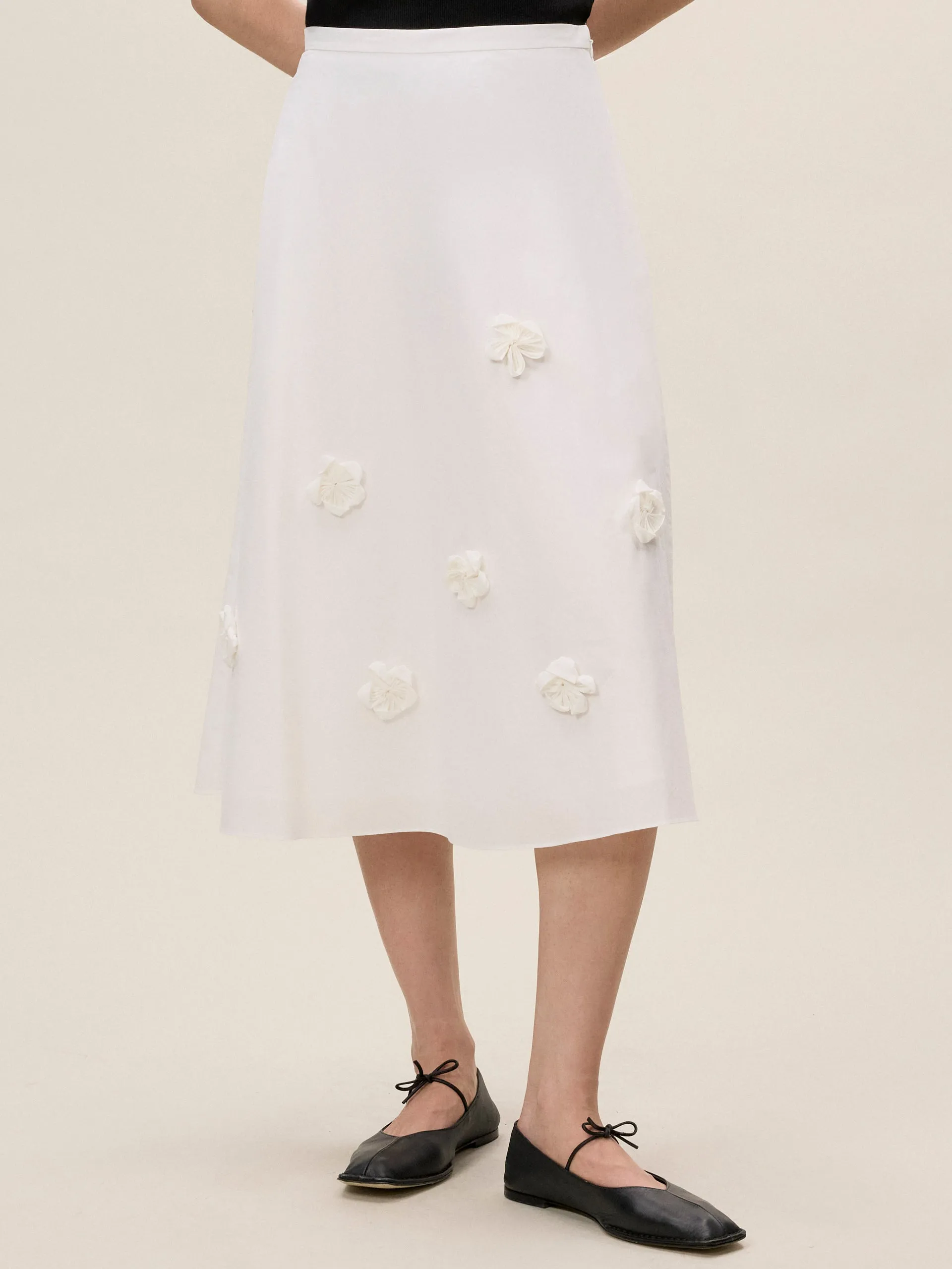 Priya Poplin Skirt sold by Rebecca Taylor product image thumbnail 2