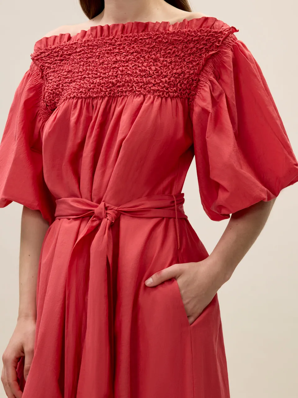 Merrick Silk Cotton Midi Dress sold by Rebecca Taylor product image thumbnail 3