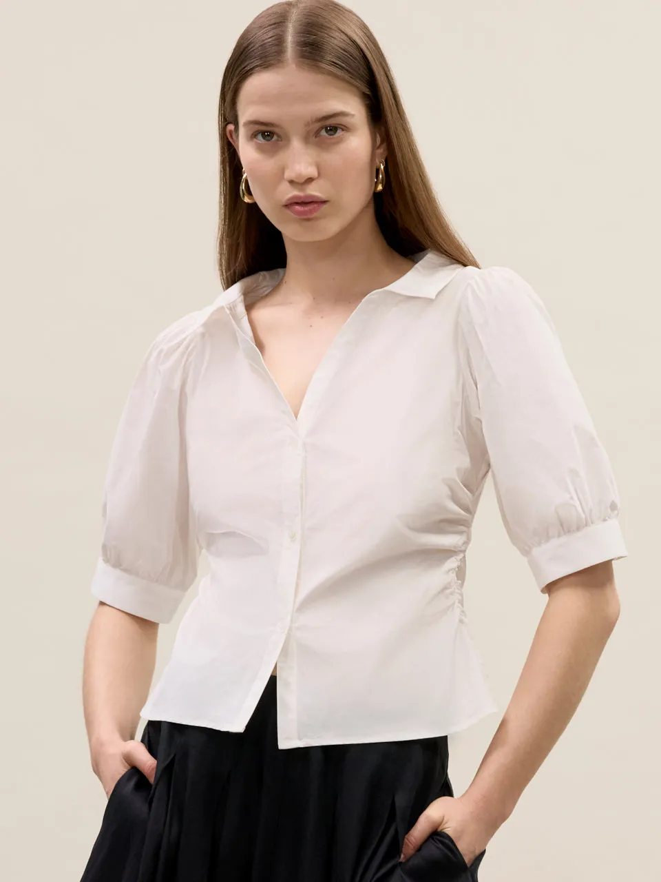Isla Poplin Shirt sold by Rebecca Taylor