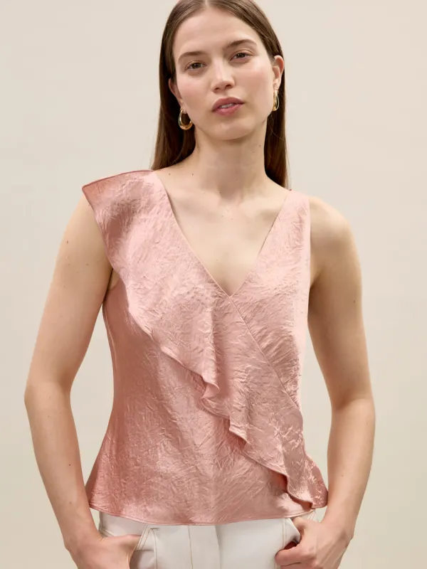 Hollis Satin Tank sold by Rebecca Taylor