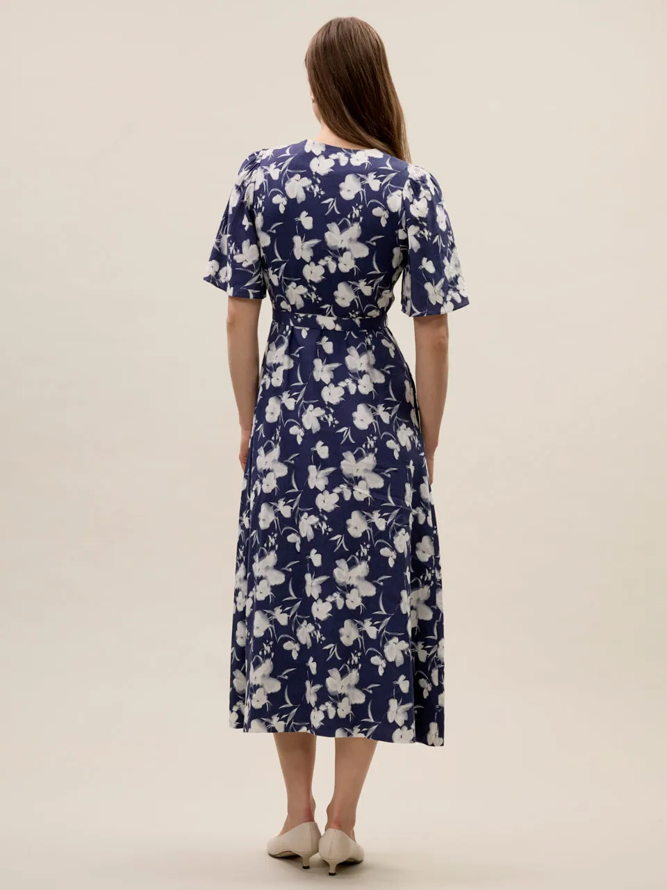 Bea Linen Maxi Dress sold by Rebecca Taylor product image thumbnail 4