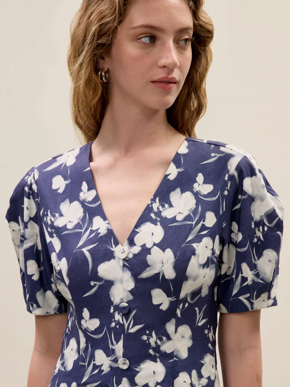 Bea Linen Mini Dress sold by Rebecca Taylor product image thumbnail 5