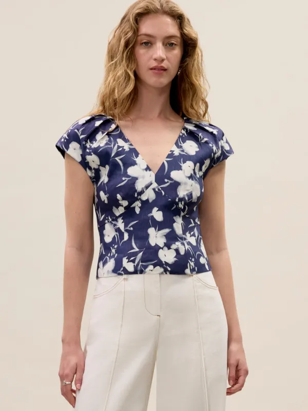 Bea Linen Blouse made by Rebecca Taylor