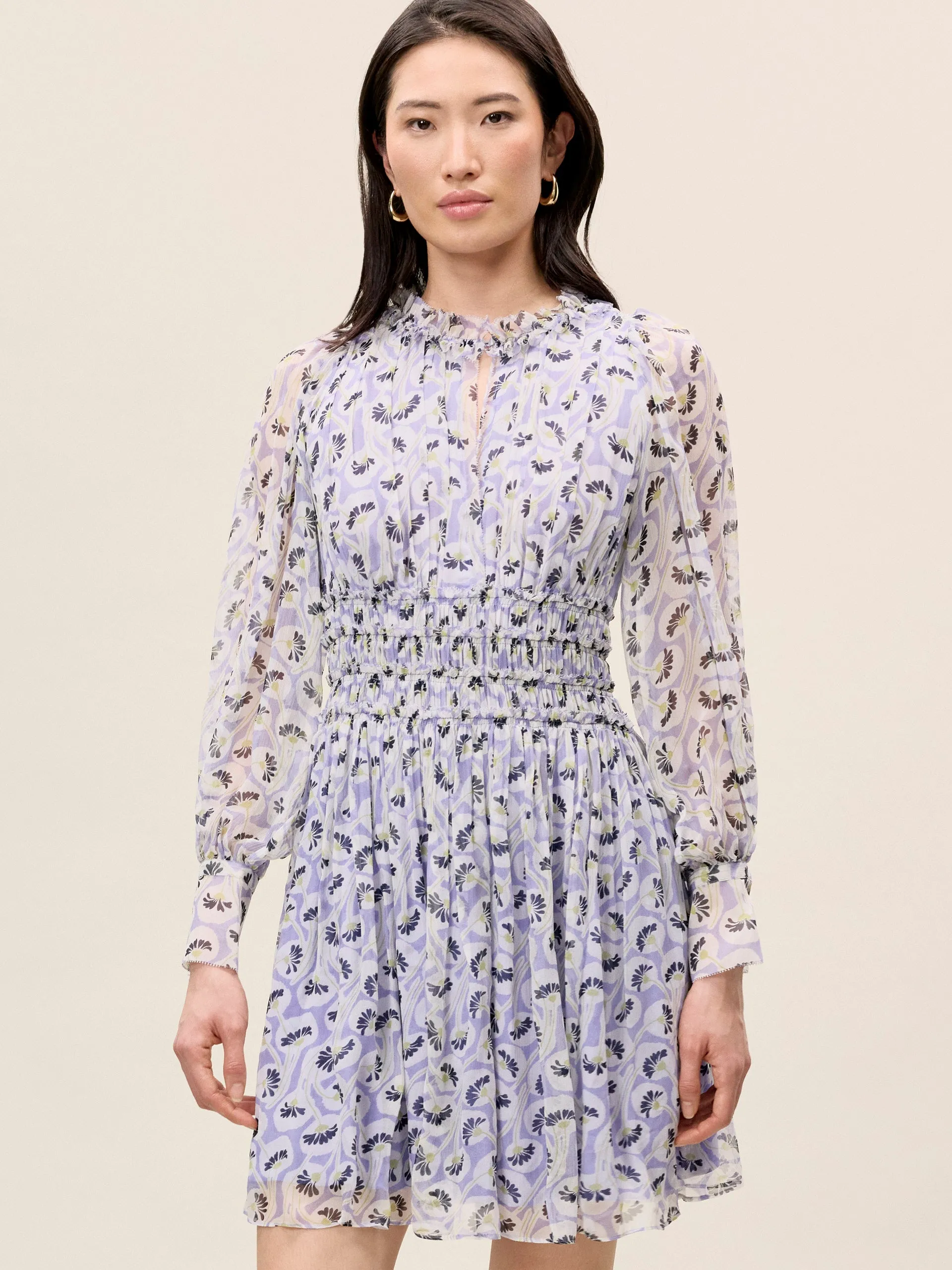 Deco Long Sleeve Dress sold by Rebecca Taylor product image thumbnail 5