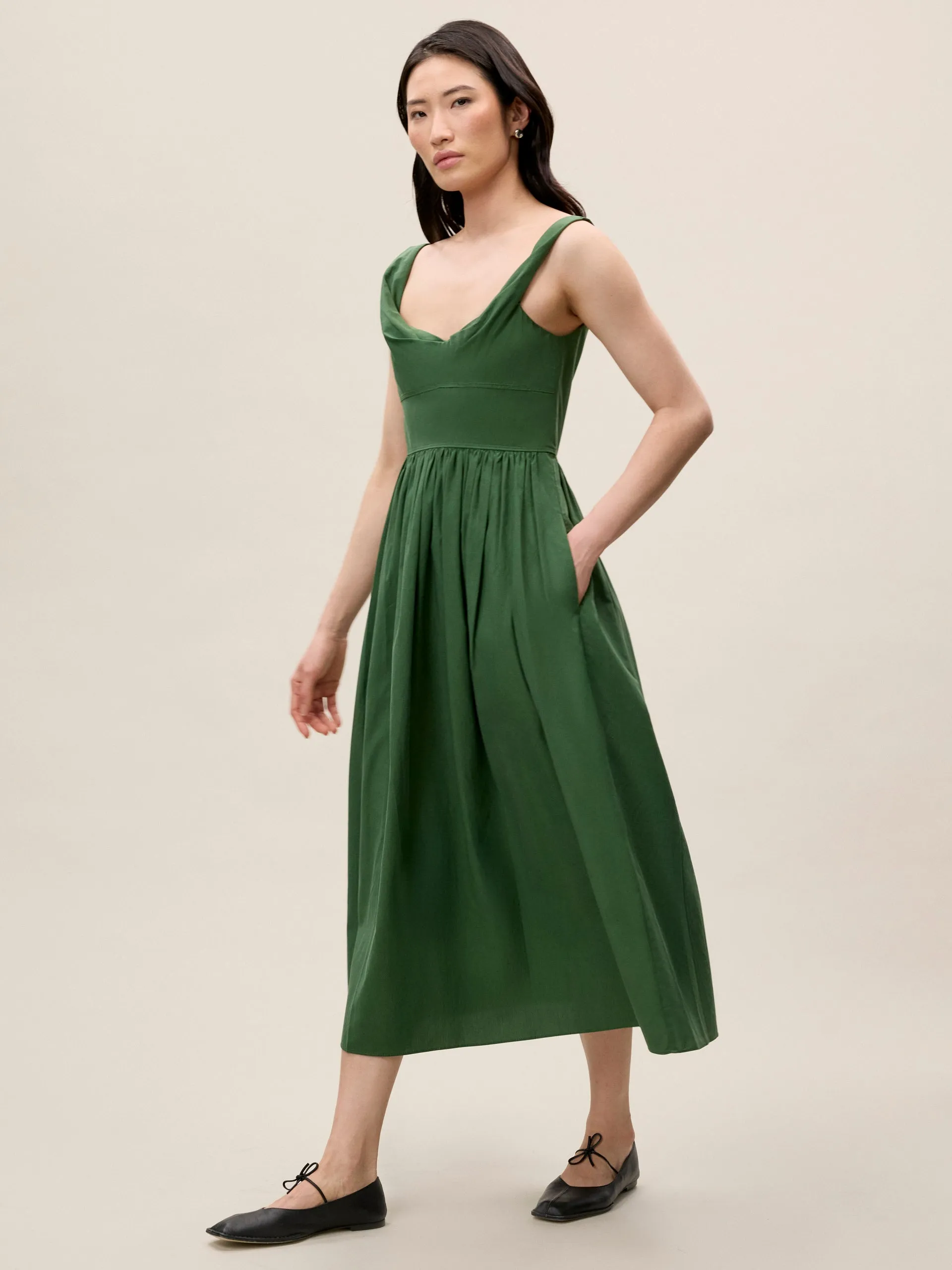 Sleeveless Midi Dress sold by Rebecca Taylor product image thumbnail 2