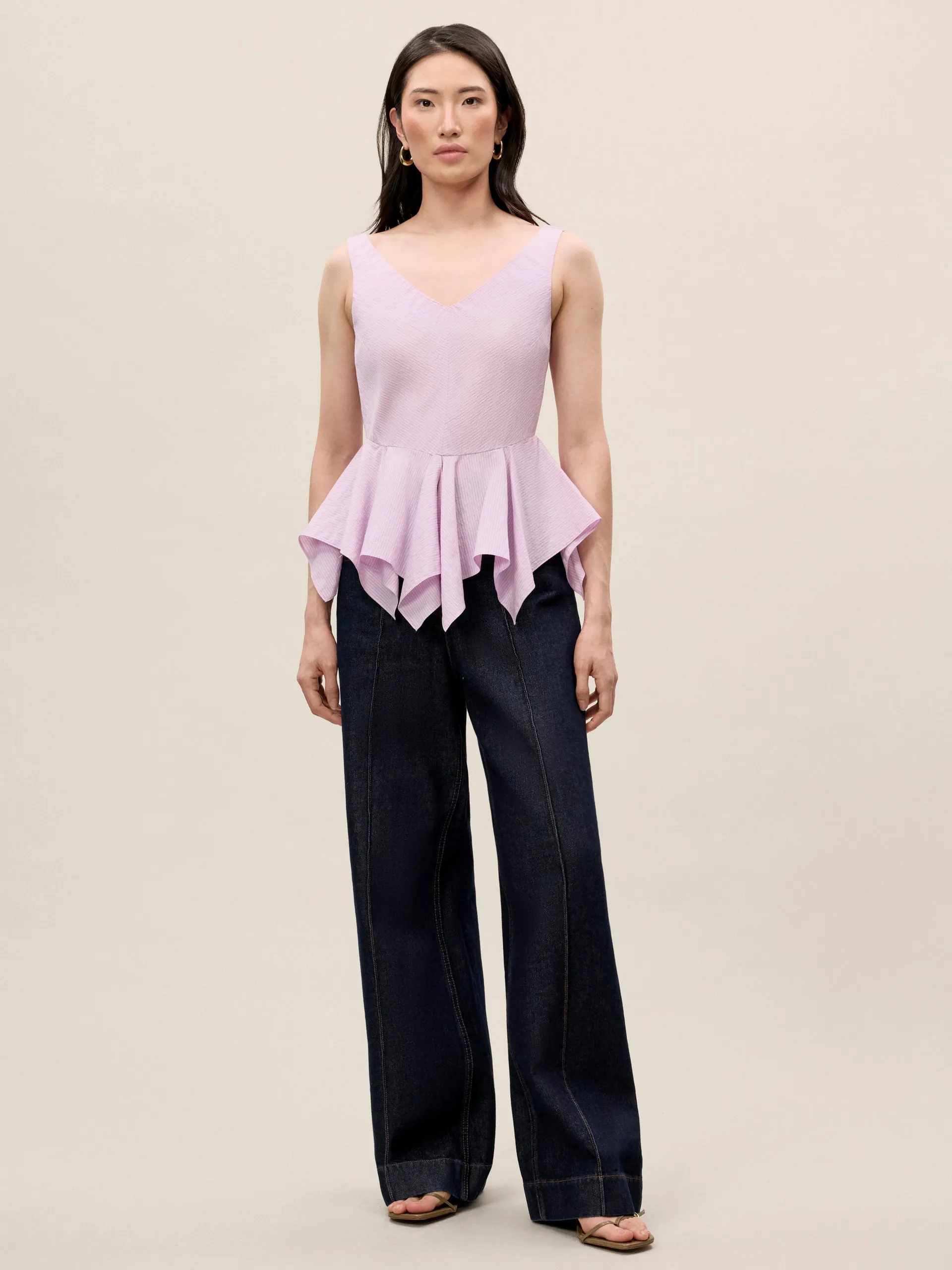 Allegra Stripe Top sold by Rebecca Taylor product image thumbnail 2