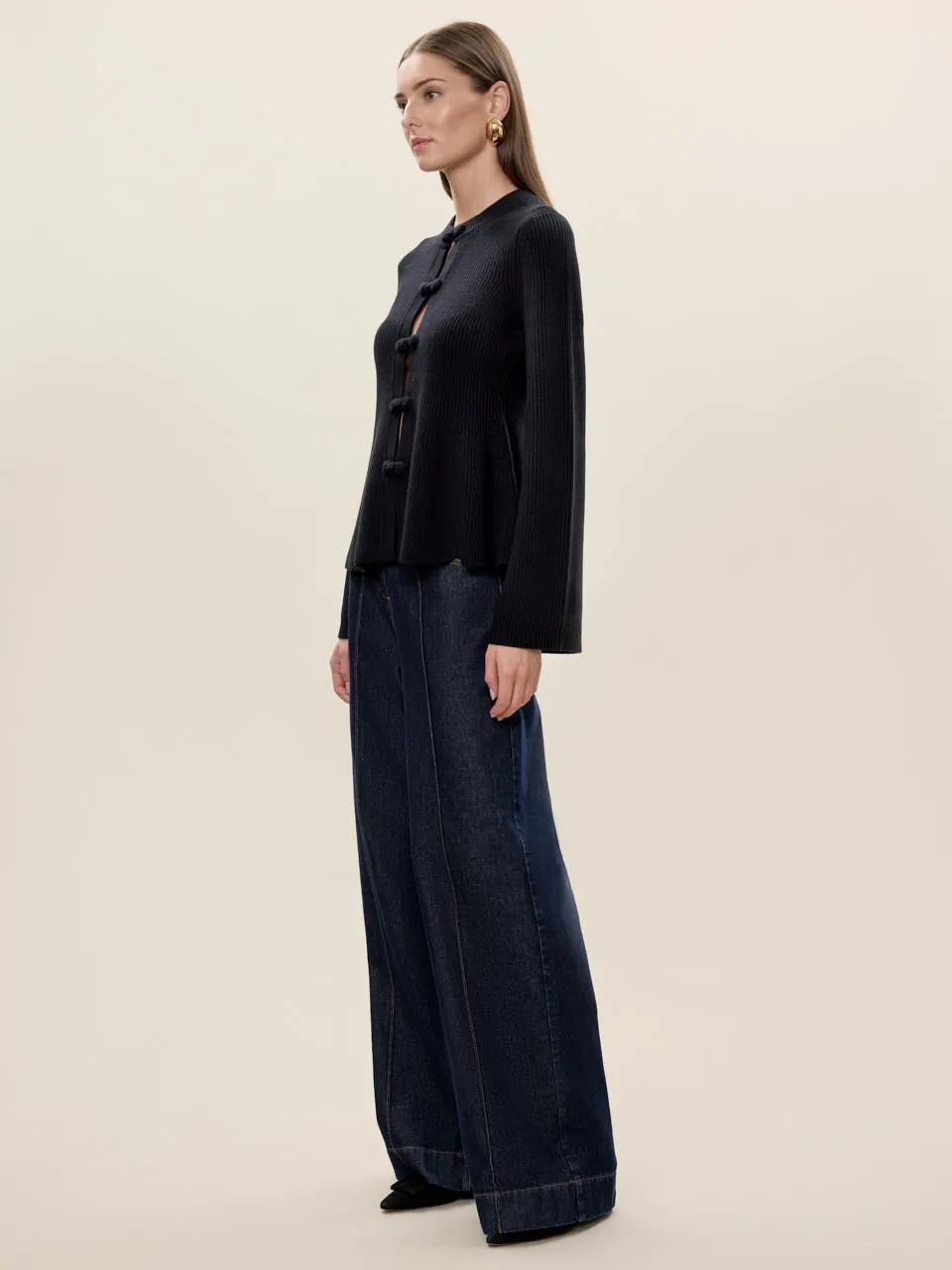 Rhea Knit Peplum Cardi sold by Rebecca Taylor product image thumbnail 4