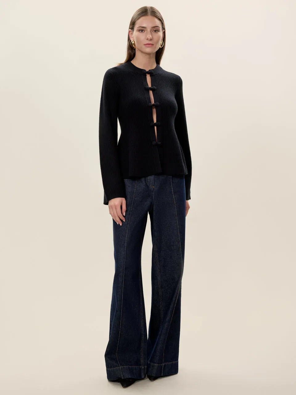 Rhea Knit Peplum Cardi sold by Rebecca Taylor product image thumbnail 2