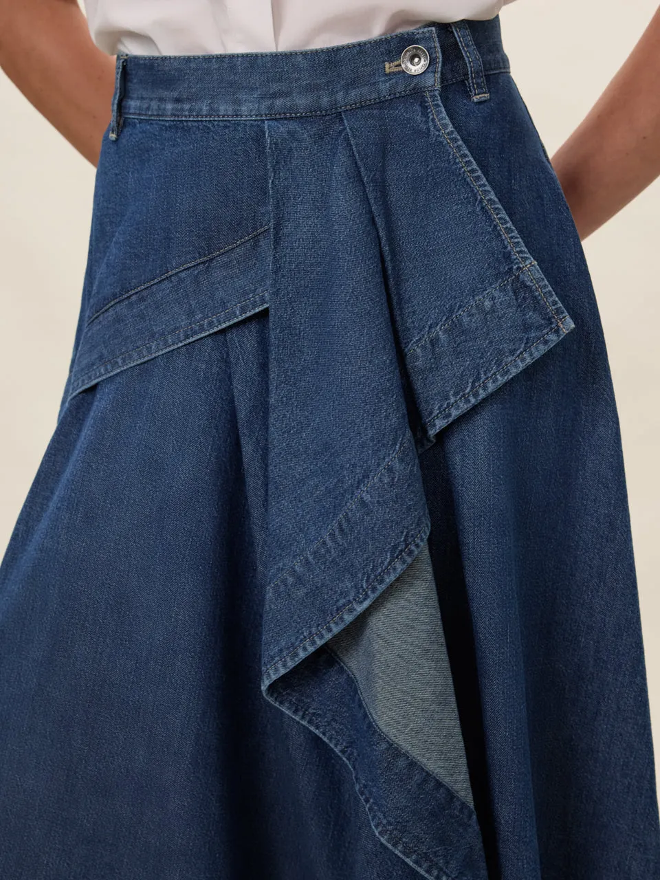 Edith Denim Skirt sold by Rebecca Taylor product image thumbnail 4