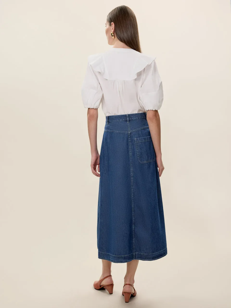 Edith Denim Skirt sold by Rebecca Taylor product image thumbnail 5