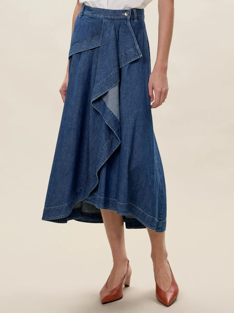 Edith Denim Skirt sold by Rebecca Taylor product image thumbnail 2