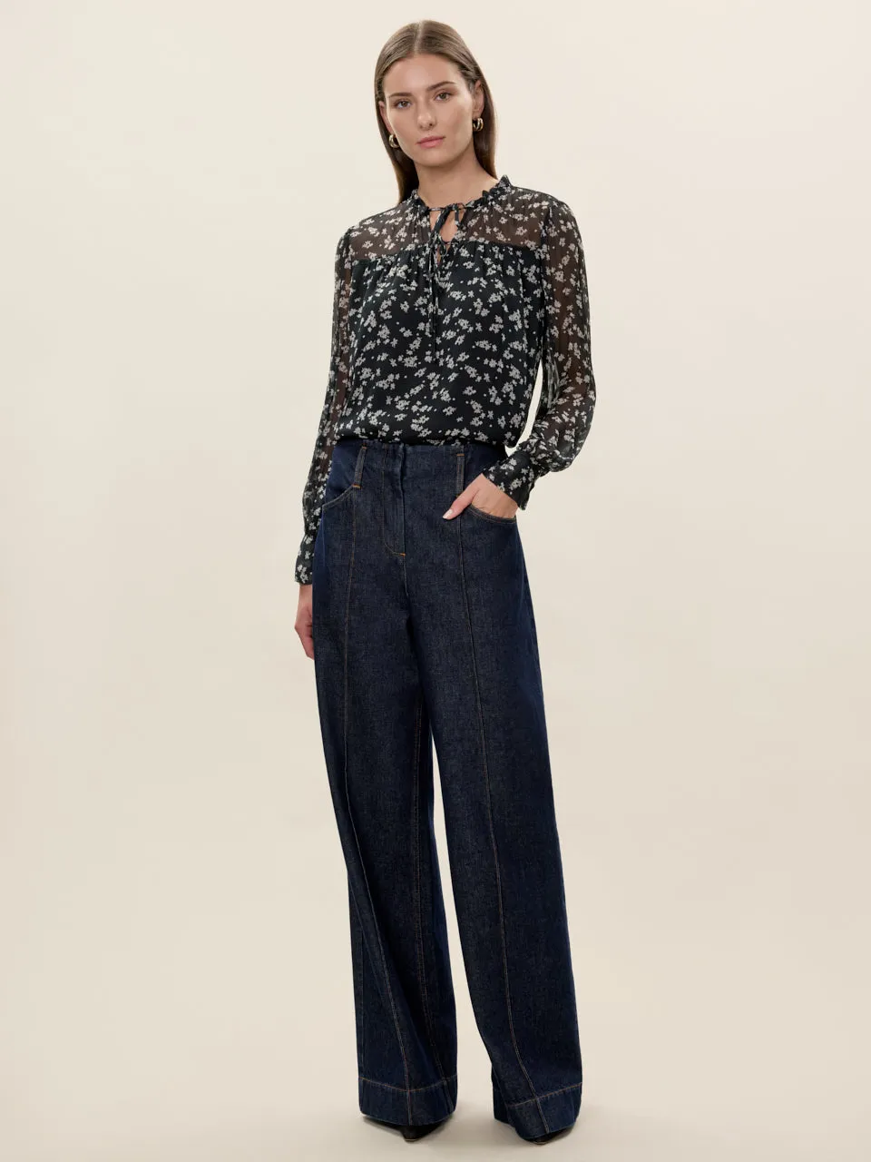 Ditsy Floral Blouse sold by Rebecca Taylor product image thumbnail 2