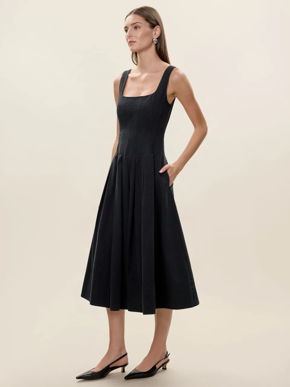 Edith Garment Dyed Dress sold by Rebecca Taylor product image thumbnail 2