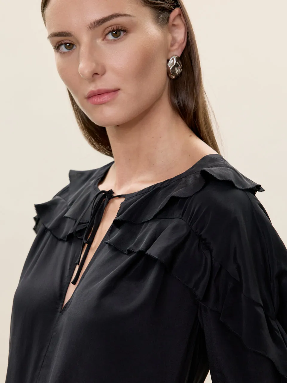 Lillith Ruffle Blouse sold by Rebecca Taylor product image thumbnail 3