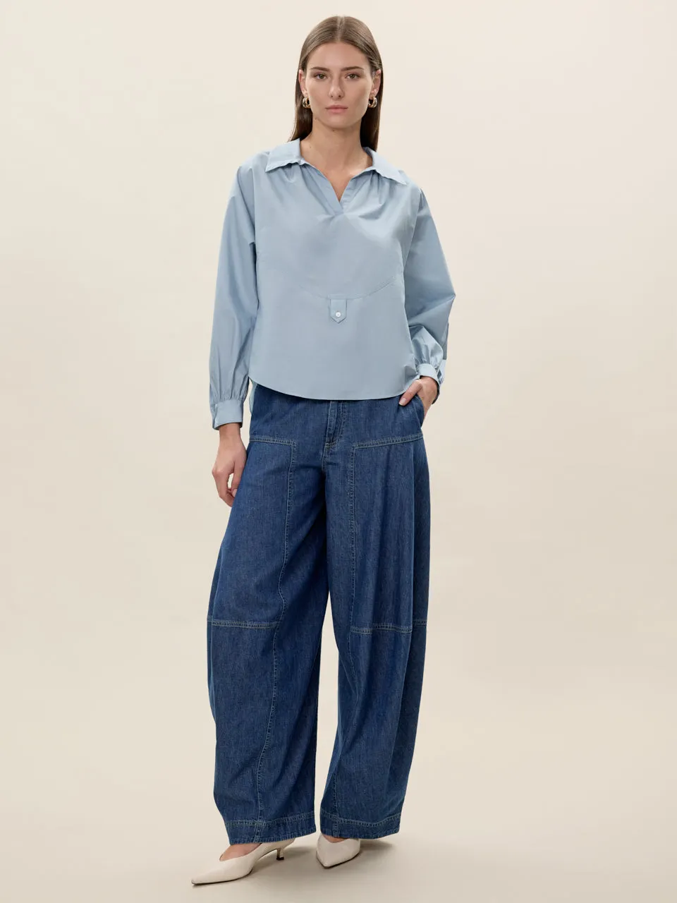 Aisley Poplin Shirt sold by Rebecca Taylor product image thumbnail 2