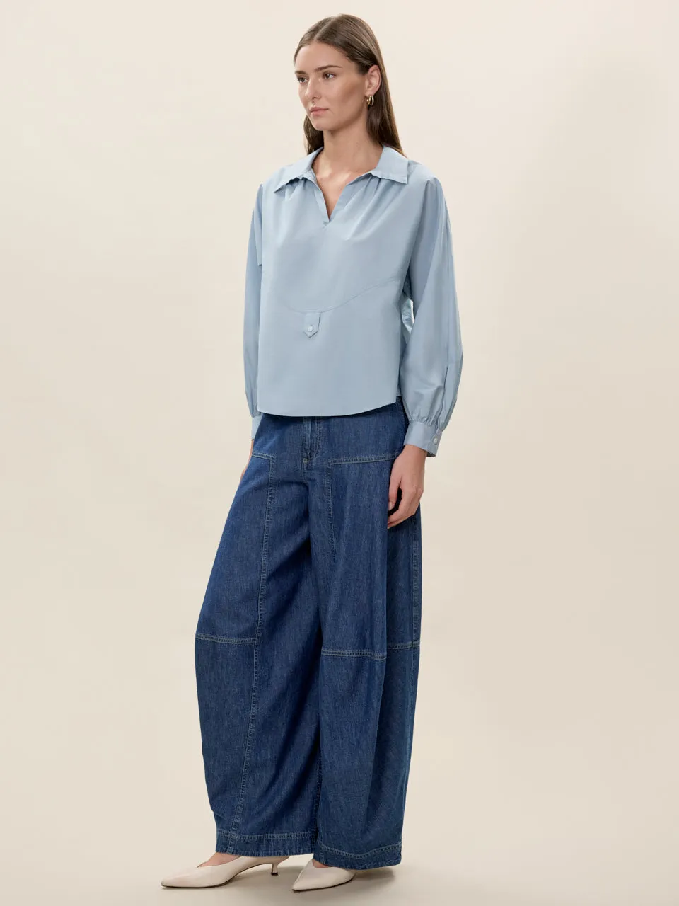 Aisley Poplin Shirt sold by Rebecca Taylor product image thumbnail 4