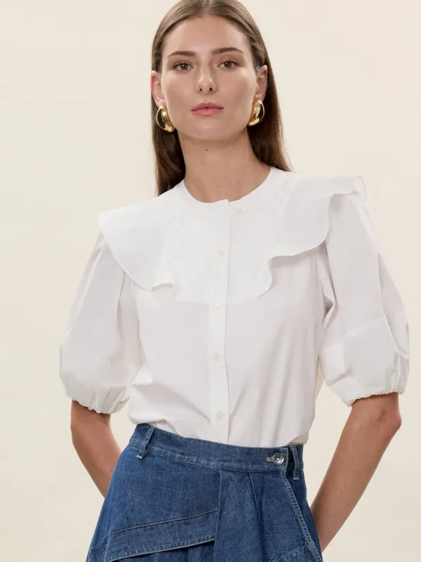 Aisley Poplin Top sold by Rebecca Taylor