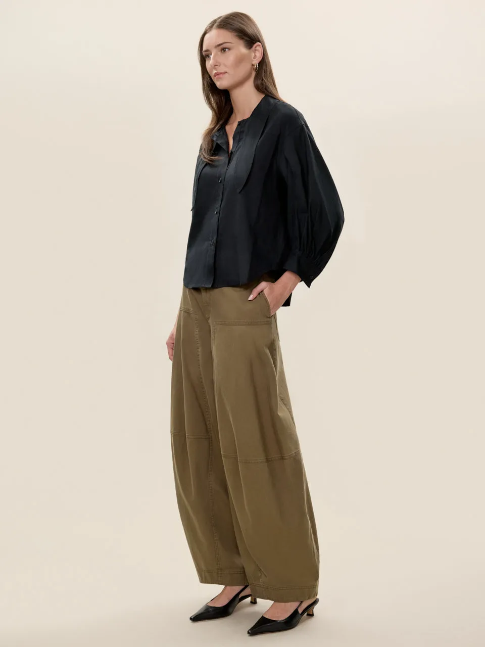 Stretch Linen Top sold by Rebecca Taylor product image thumbnail 4