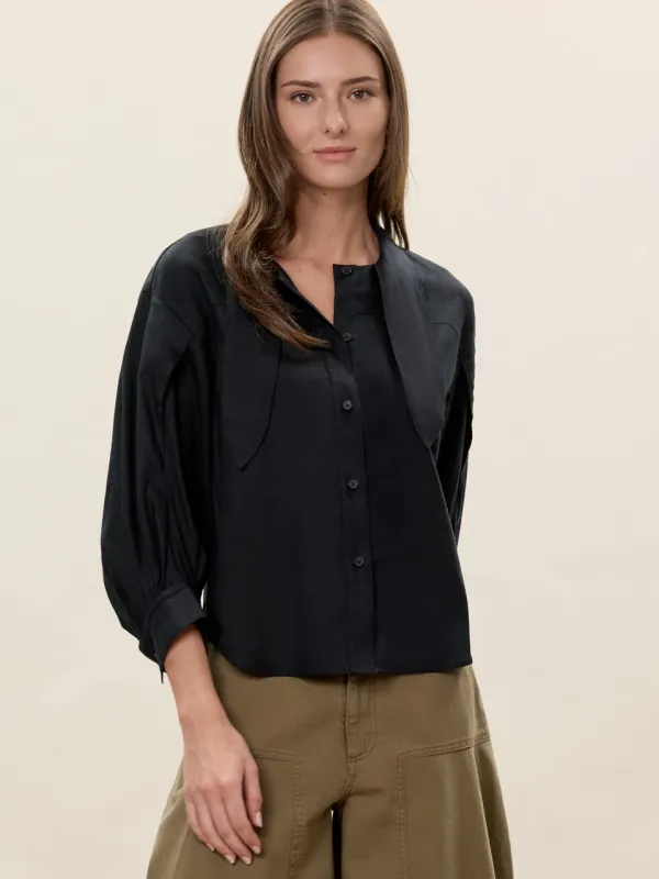 Stretch Linen Top sold by Rebecca Taylor