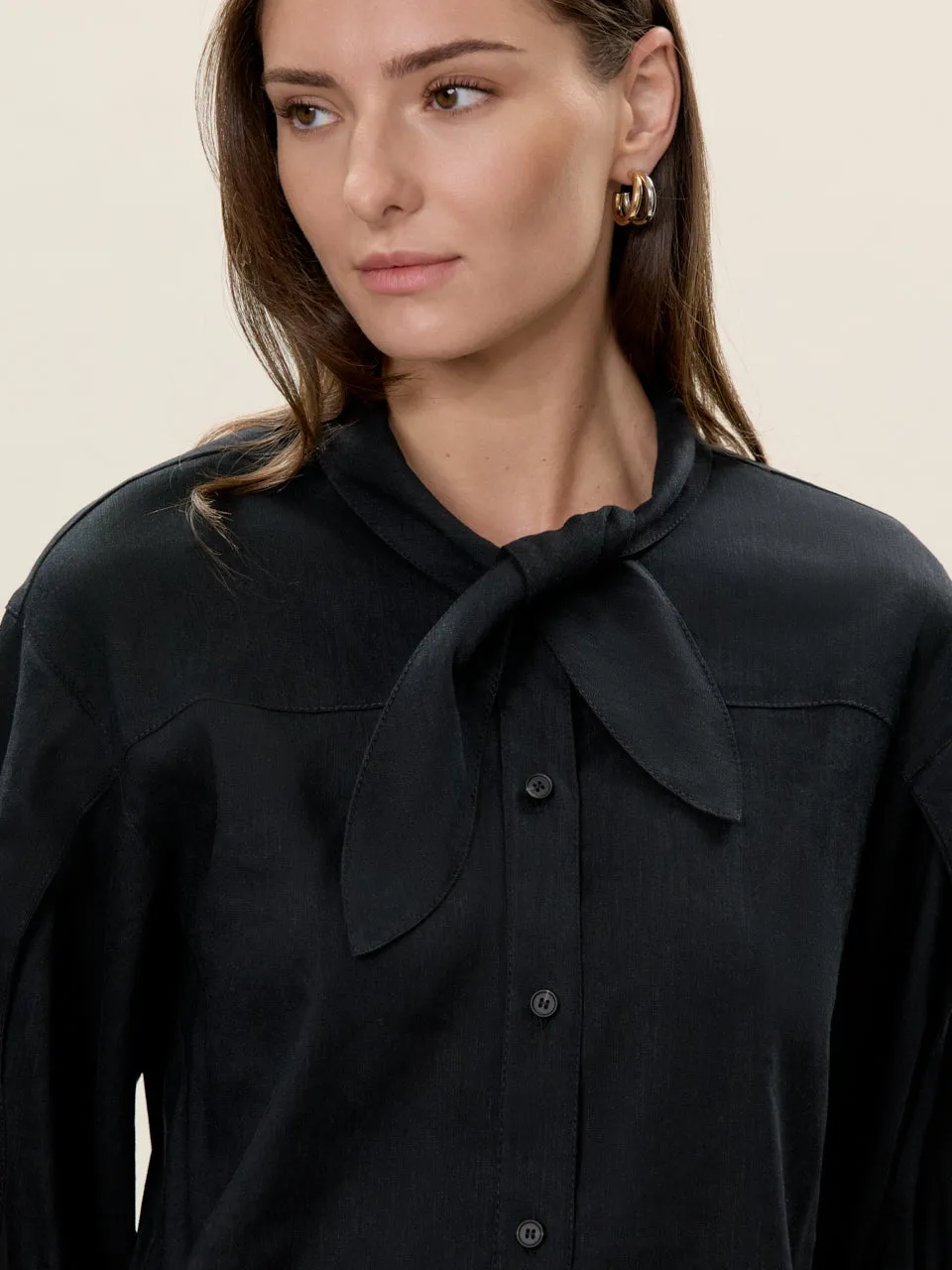 Stretch Linen Top sold by Rebecca Taylor product image thumbnail 3