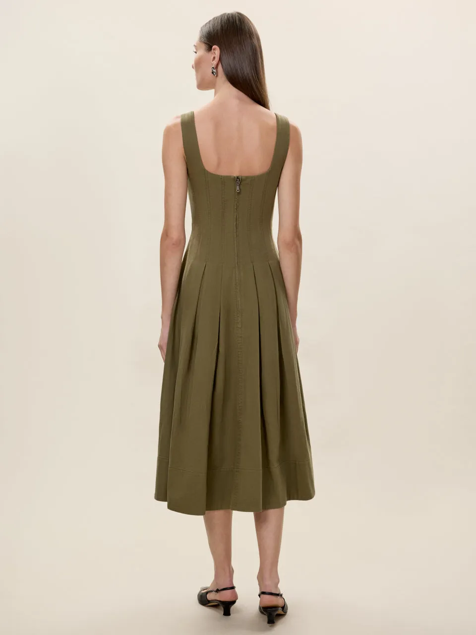 Edith Garment Dyed Dress sold by Rebecca Taylor product image thumbnail 4