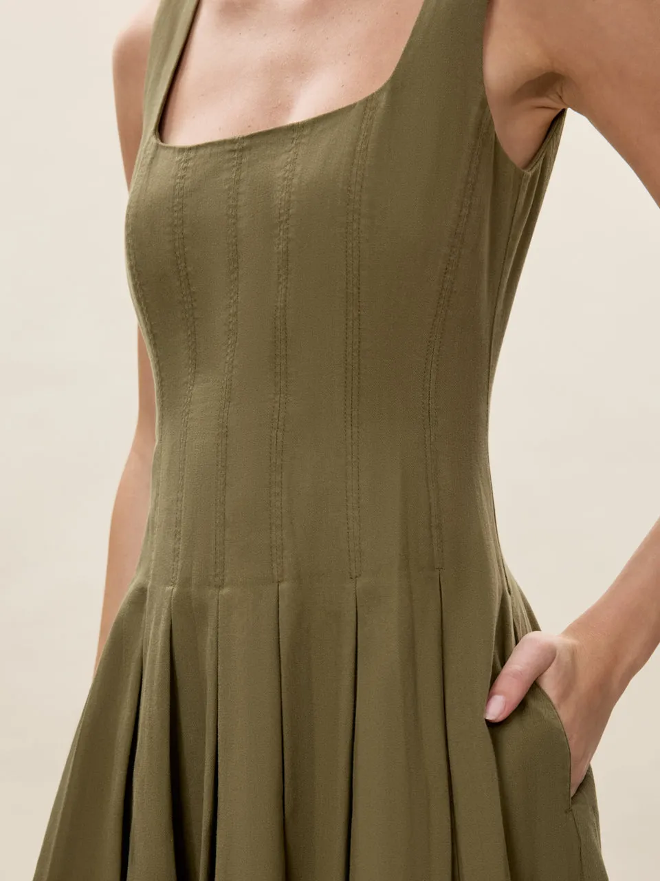 Edith Garment Dyed Dress sold by Rebecca Taylor product image thumbnail 2