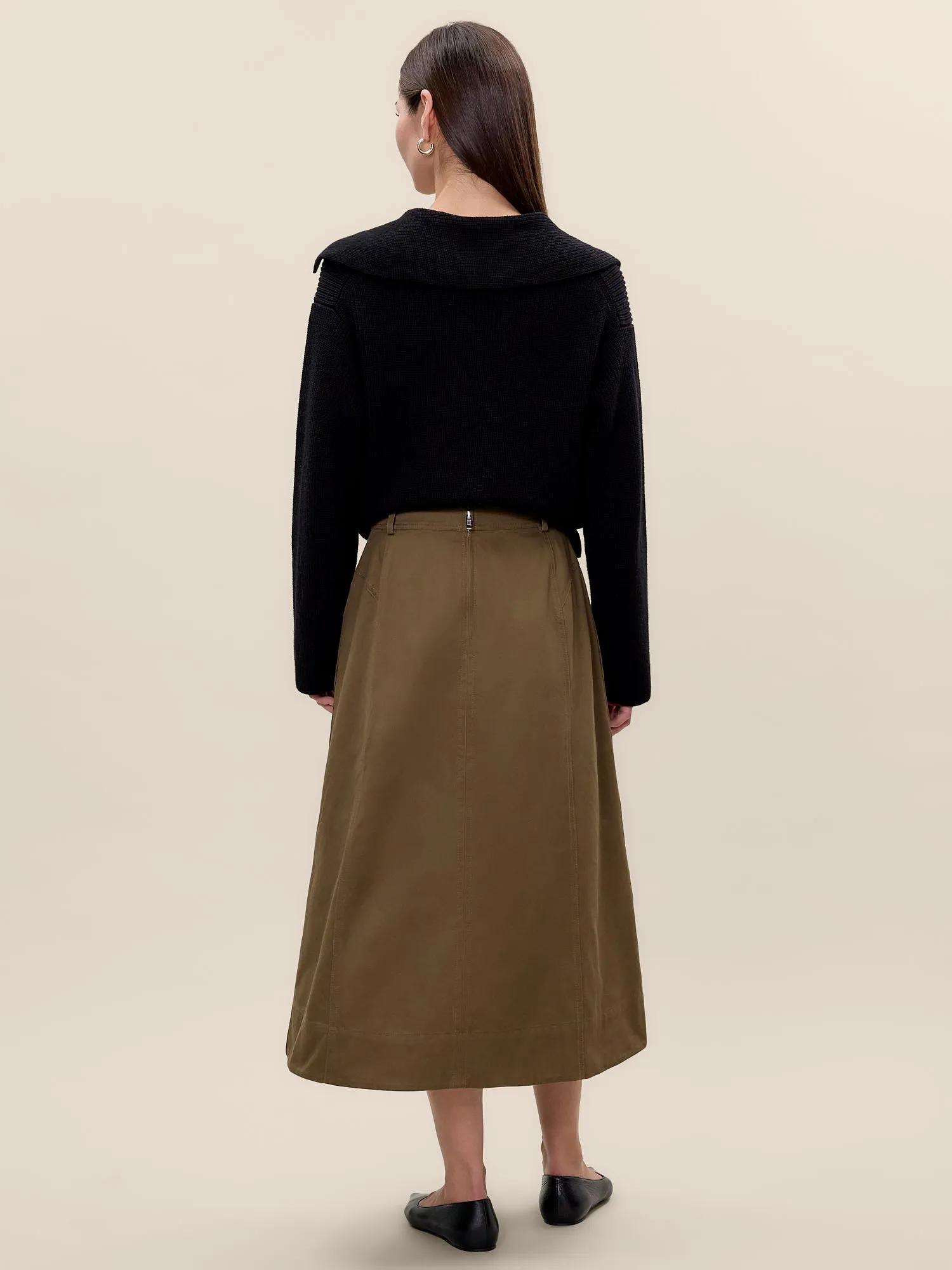 Aria Twill Skirt sold by Rebecca Taylor product image thumbnail 4