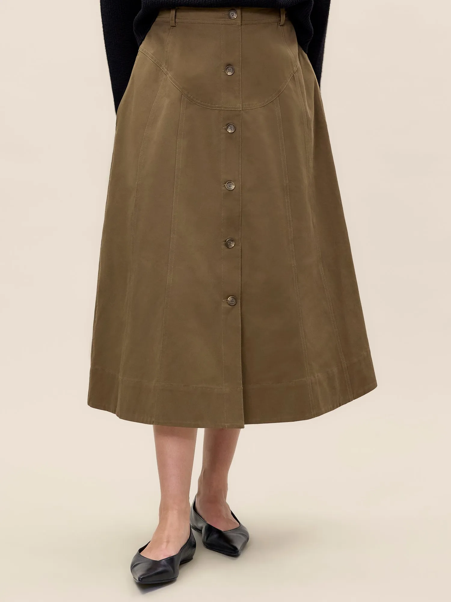 Aria Twill Skirt sold by Rebecca Taylor product image thumbnail 2