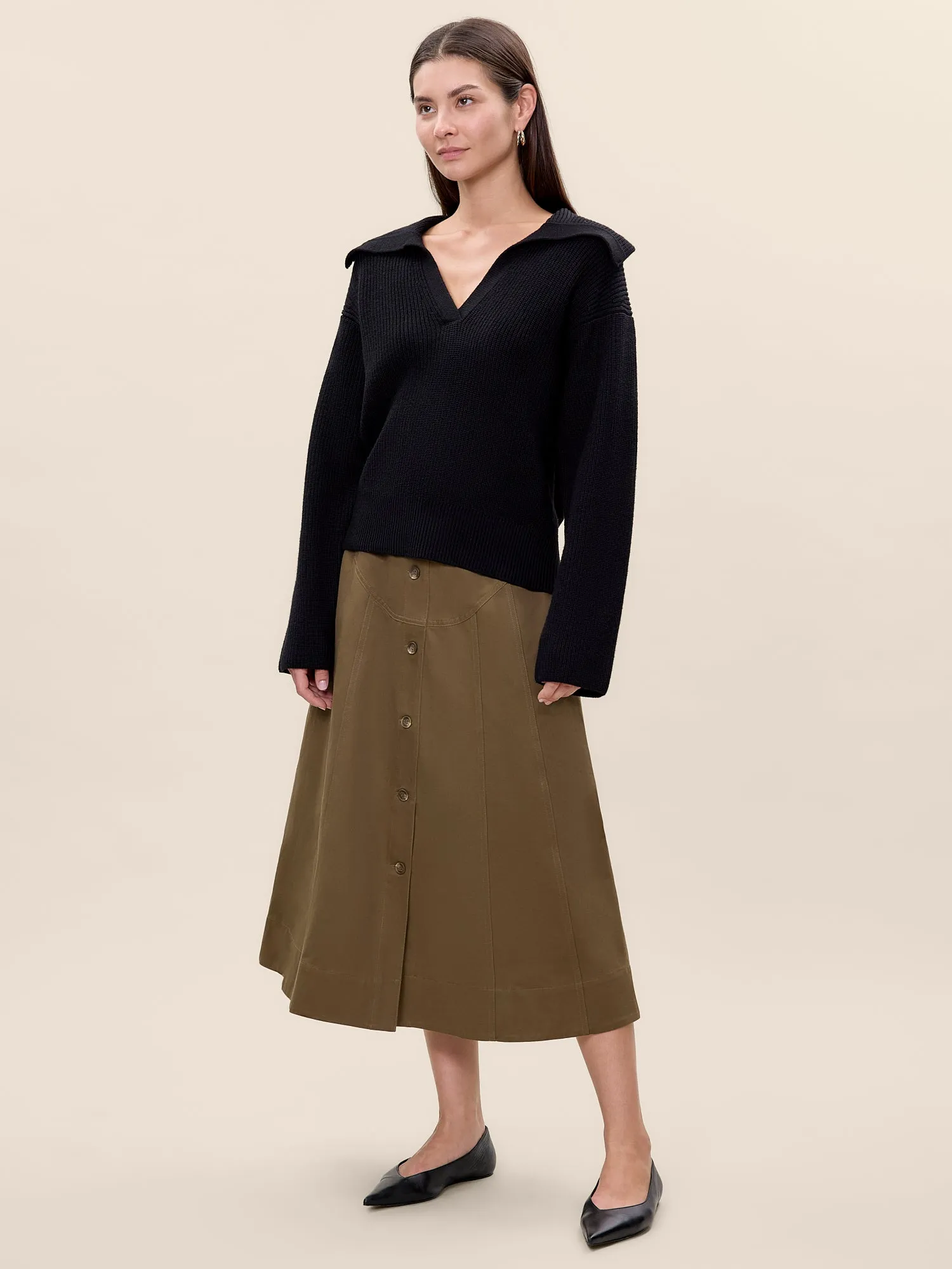 Aria Twill Skirt sold by Rebecca Taylor product image thumbnail 3