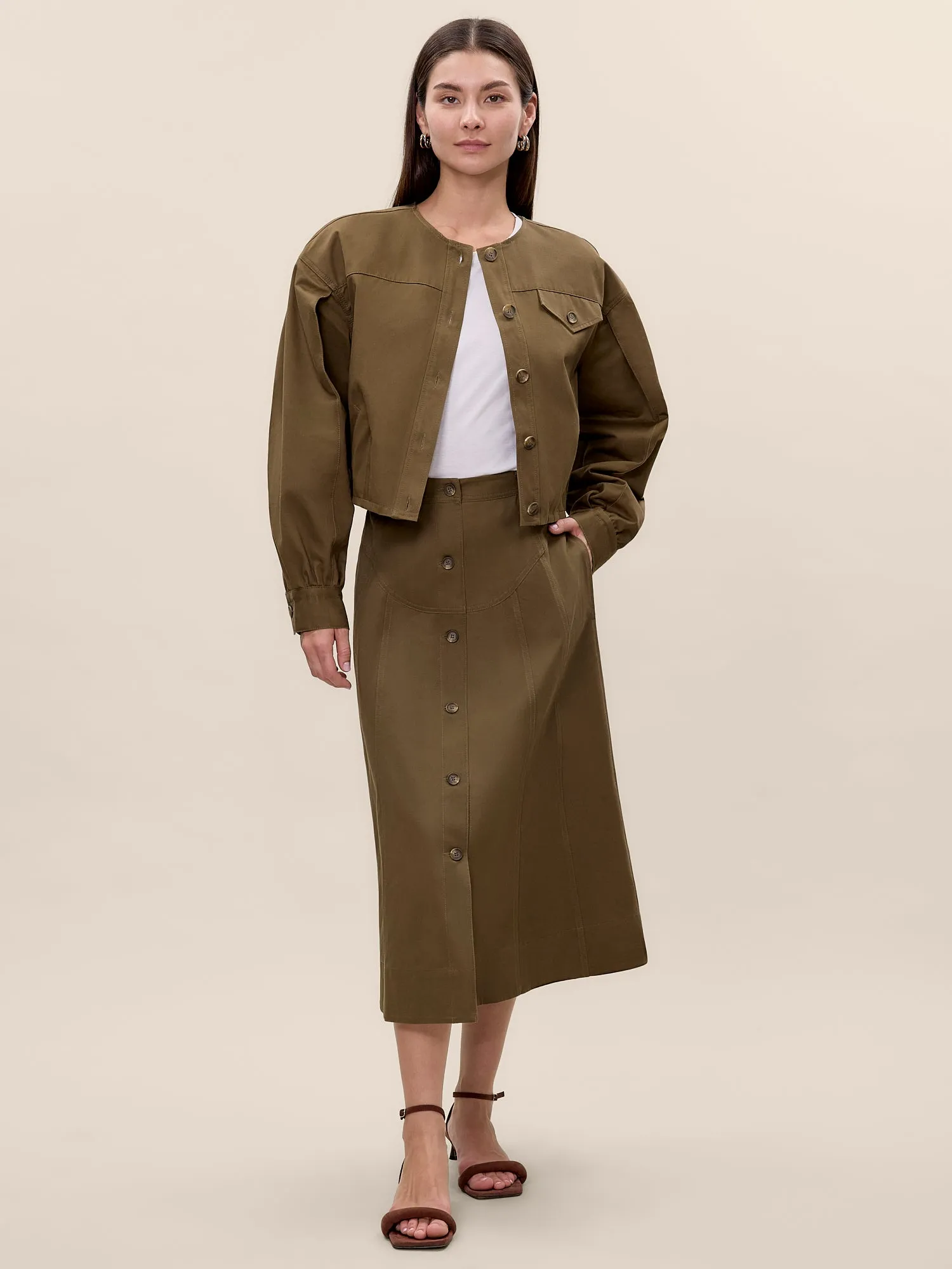 Aria Twill Jacket sold by Rebecca Taylor product image thumbnail 2