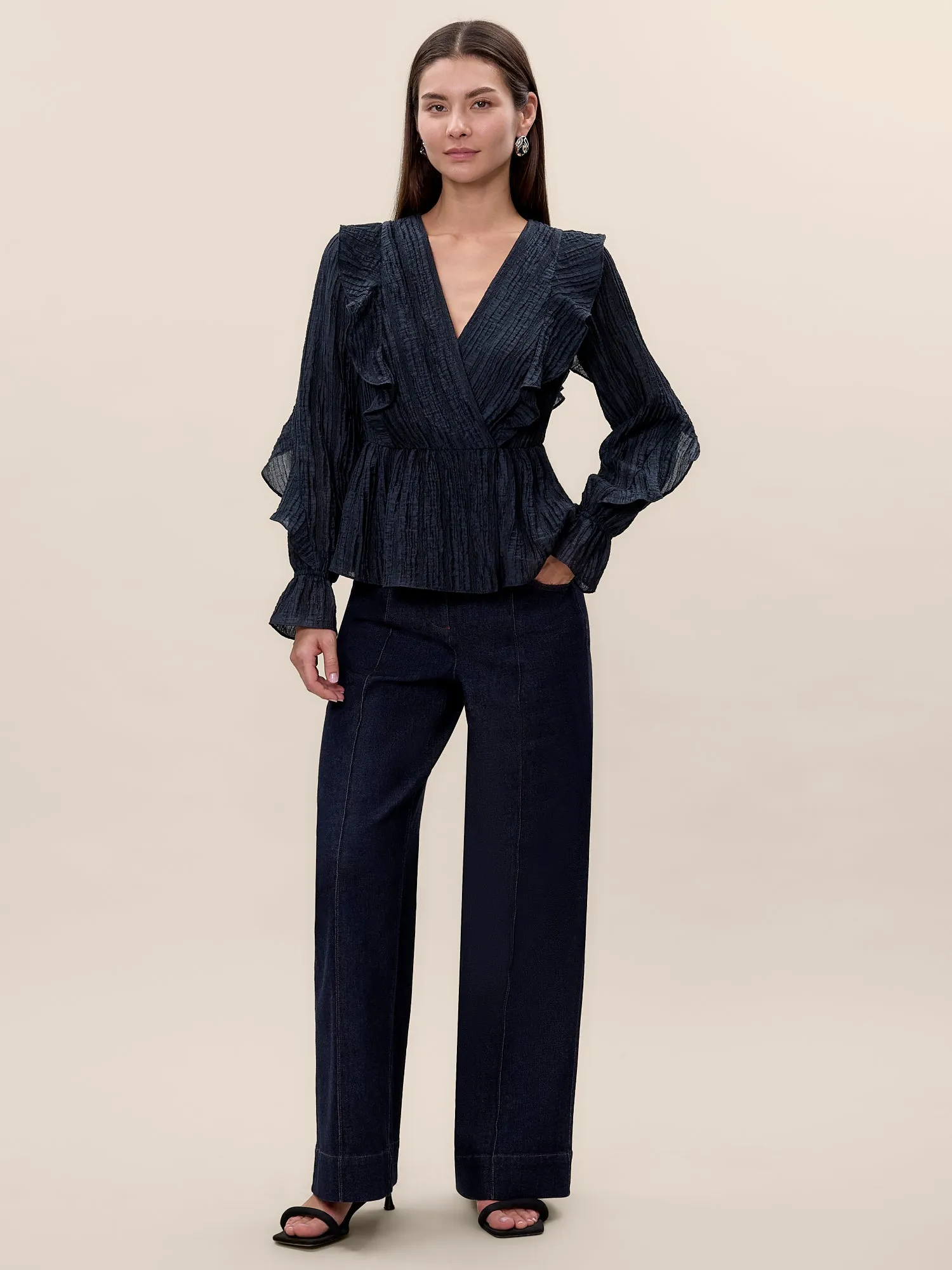 Olivia Ruffle Blouse sold by Rebecca Taylor product image thumbnail 2