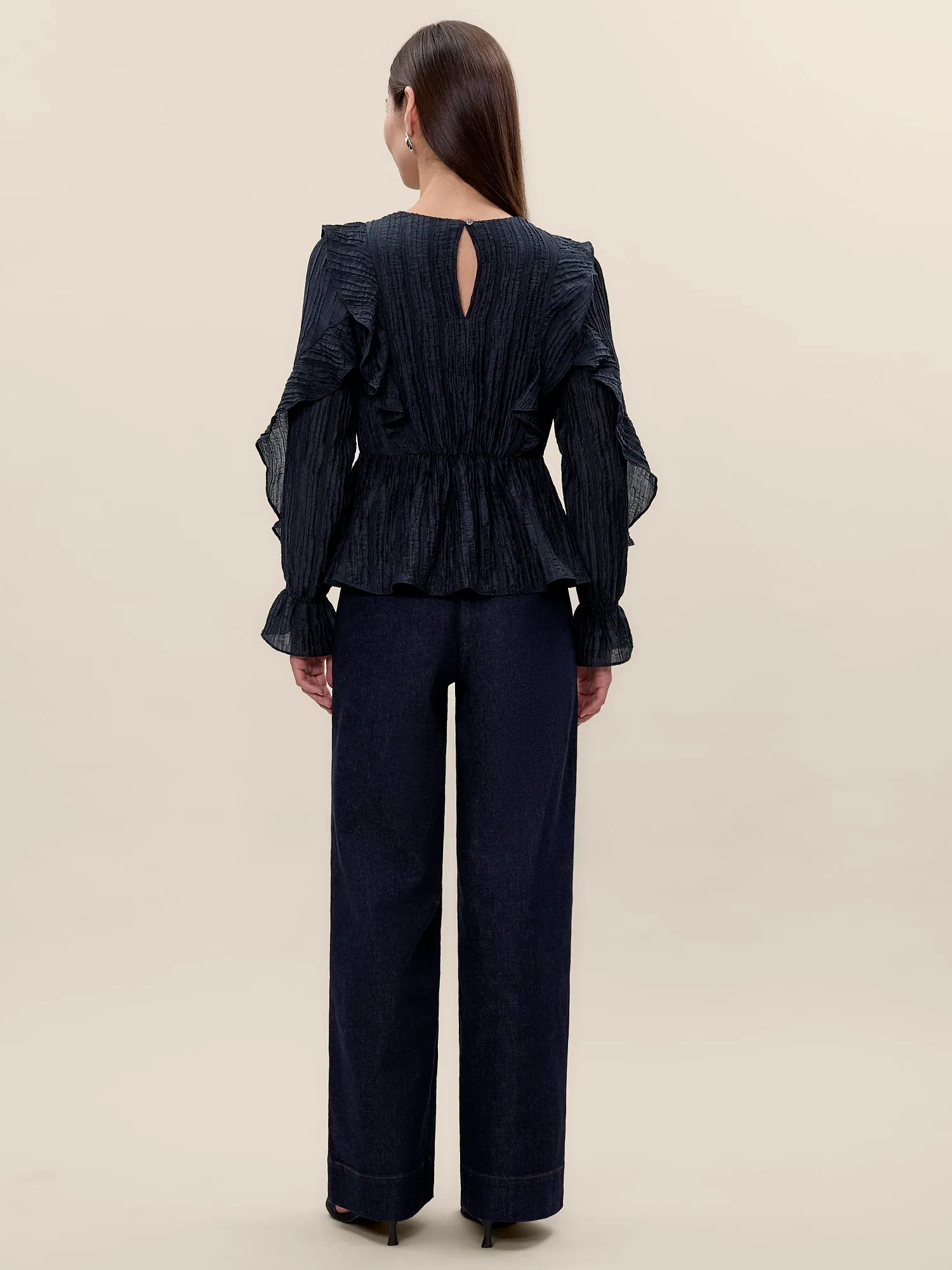 Olivia Ruffle Blouse sold by Rebecca Taylor product image thumbnail 5