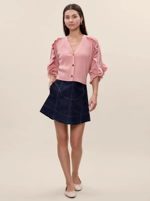 Carmen Denim Skirt sold by Rebecca Taylor