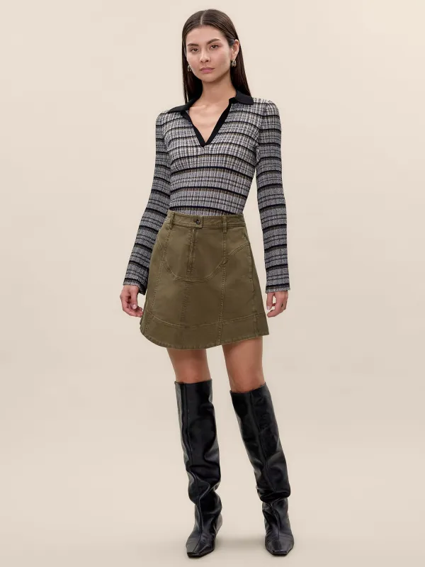 Carmen Garment Dyed Skirt sold by Rebecca Taylor