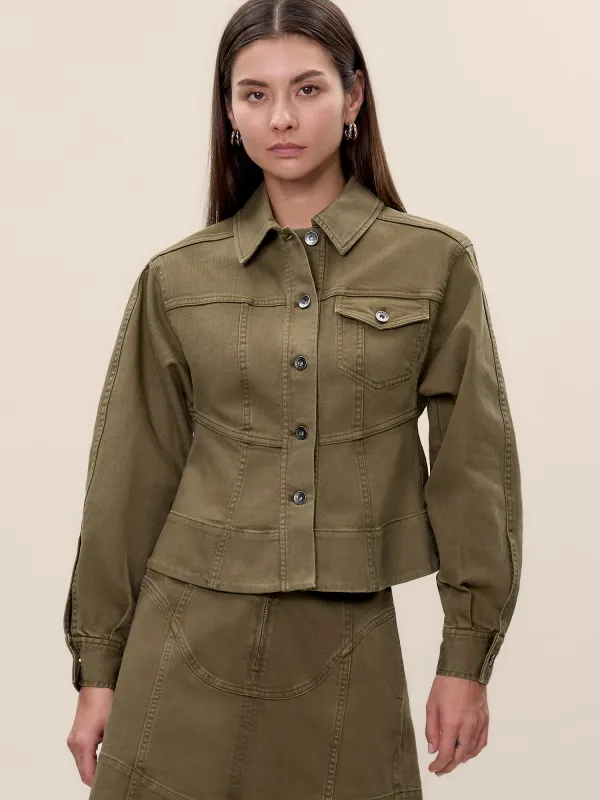 Carmen Garment Dyed Jacket sold by Rebecca Taylor